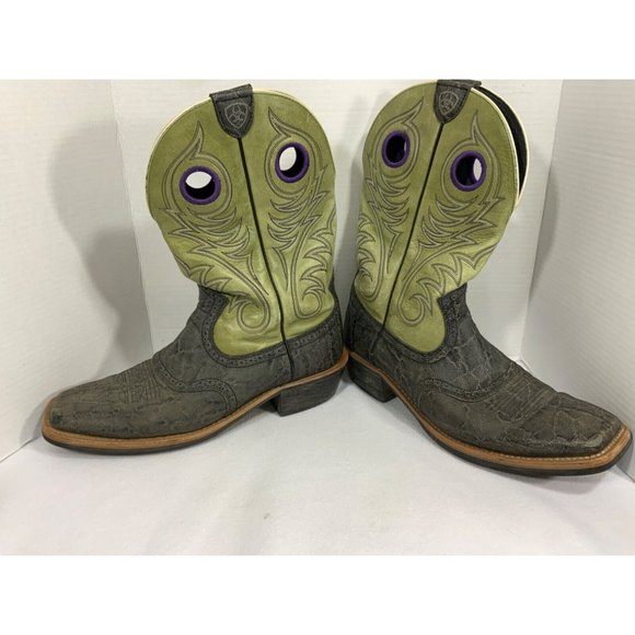 MEN\'S SQUARE TOE ARIAT WESTERN BOOTS SIZE13 D main image 9